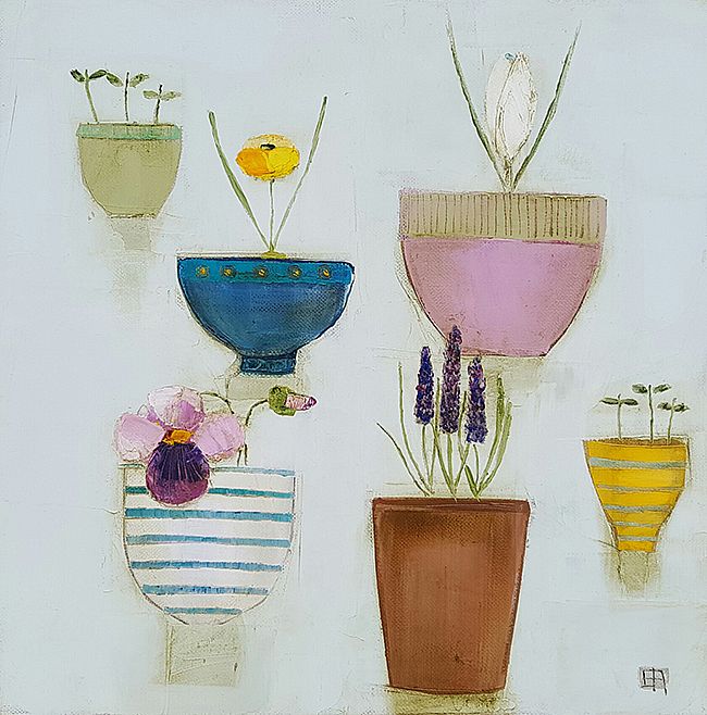 Eithne  Roberts - Six flower bowls